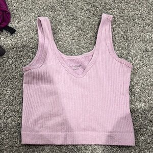 Lavender Ribbed Tank Top urban outfitters